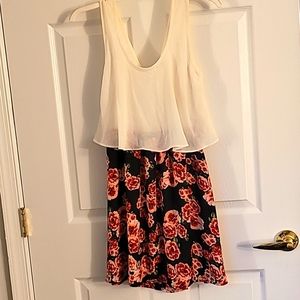 Worn once Charlotte Russe open back mini sun dress